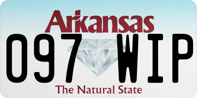 AR license plate 097WIP