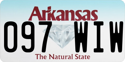 AR license plate 097WIW