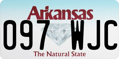 AR license plate 097WJC