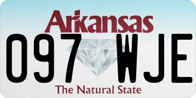 AR license plate 097WJE