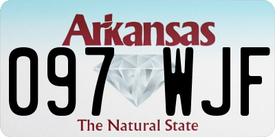 AR license plate 097WJF