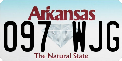 AR license plate 097WJG