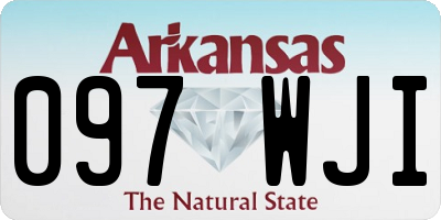 AR license plate 097WJI