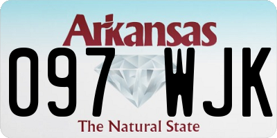 AR license plate 097WJK