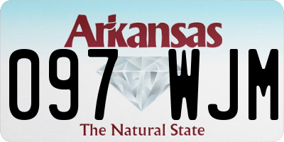 AR license plate 097WJM