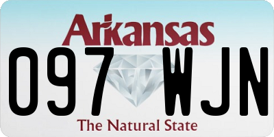 AR license plate 097WJN