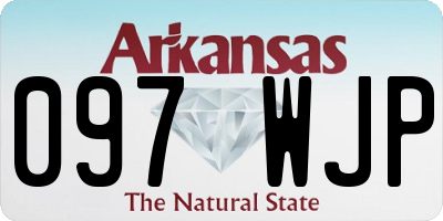 AR license plate 097WJP