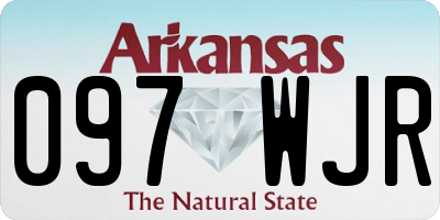 AR license plate 097WJR
