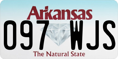 AR license plate 097WJS