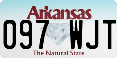 AR license plate 097WJT