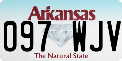 AR license plate 097WJV