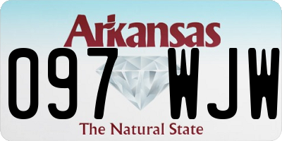 AR license plate 097WJW