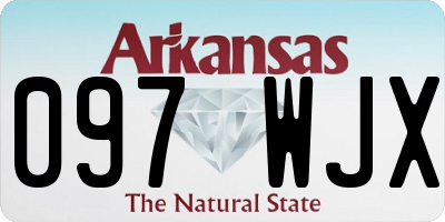 AR license plate 097WJX
