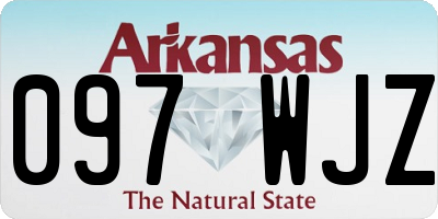 AR license plate 097WJZ