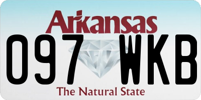 AR license plate 097WKB