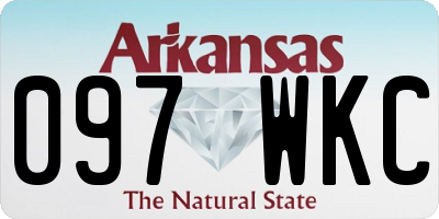 AR license plate 097WKC