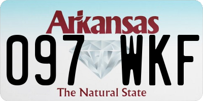 AR license plate 097WKF