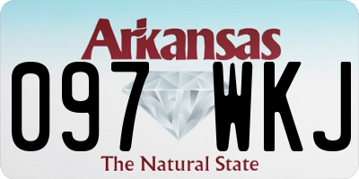 AR license plate 097WKJ