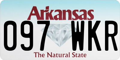 AR license plate 097WKR