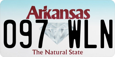 AR license plate 097WLN