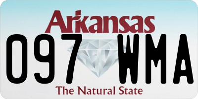 AR license plate 097WMA