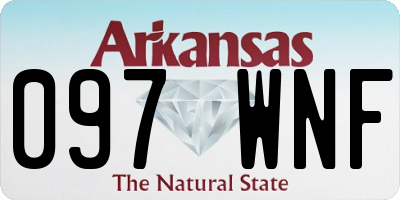 AR license plate 097WNF