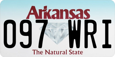 AR license plate 097WRI