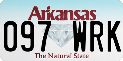AR license plate 097WRK