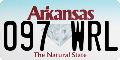 AR license plate 097WRL