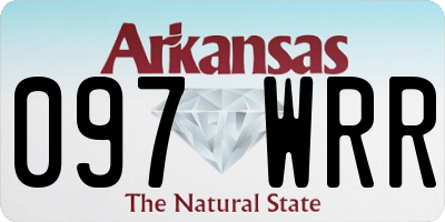 AR license plate 097WRR