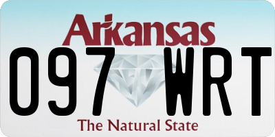 AR license plate 097WRT