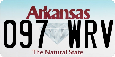 AR license plate 097WRV