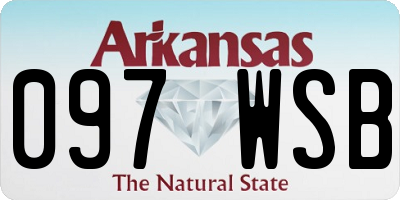 AR license plate 097WSB