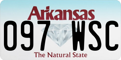AR license plate 097WSC