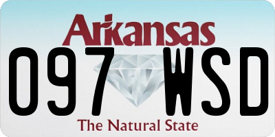 AR license plate 097WSD