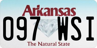 AR license plate 097WSI