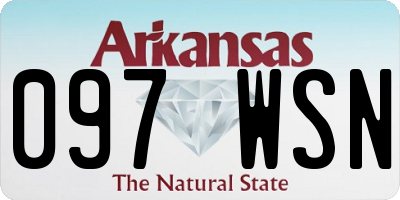 AR license plate 097WSN