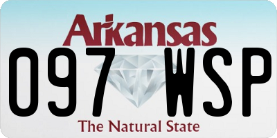 AR license plate 097WSP