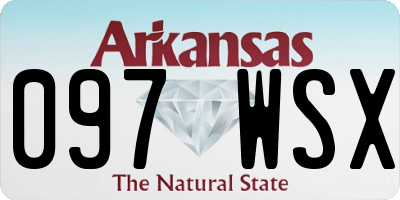 AR license plate 097WSX