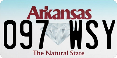 AR license plate 097WSY