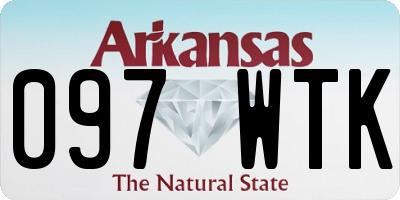 AR license plate 097WTK