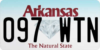 AR license plate 097WTN