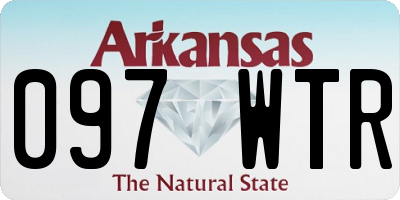 AR license plate 097WTR