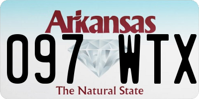 AR license plate 097WTX