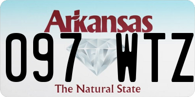 AR license plate 097WTZ