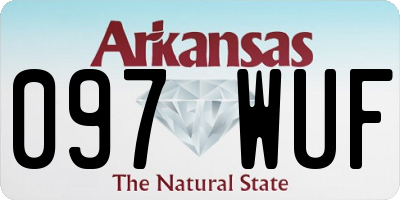 AR license plate 097WUF
