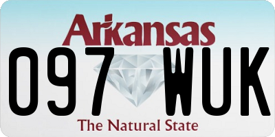 AR license plate 097WUK