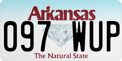 AR license plate 097WUP
