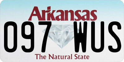 AR license plate 097WUS