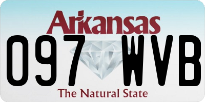 AR license plate 097WVB